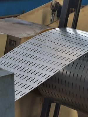 SS037 Perforated zinc-aluminum-magnesium coated steel coil for producing cable tray