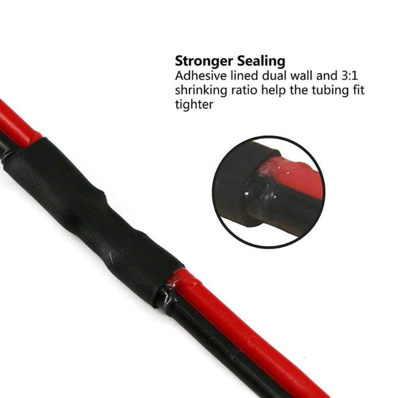 Heat Shrink Cable Protector Black Cable Plastic Sleeve