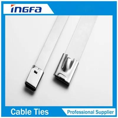 Uncoated Stainless Steel Zip Tie-Ball Lock Type