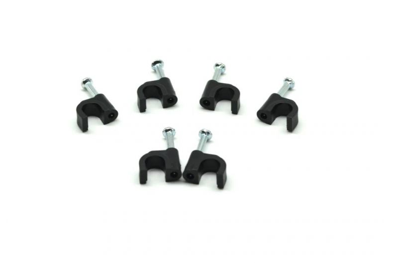 Raytech Ethernet Cable Wire Clips, Raytech Circle Cable Clips with Steel Nail