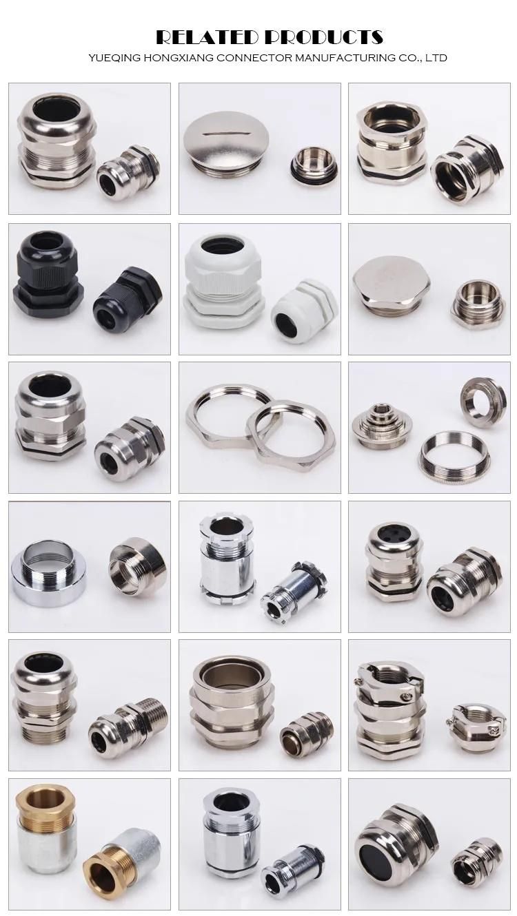 Factory Direct Nickel-Plated Brass M Thread Cable Gland-Small Range Type