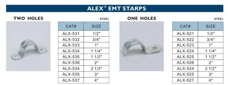 EMT Starps One Holes Steel