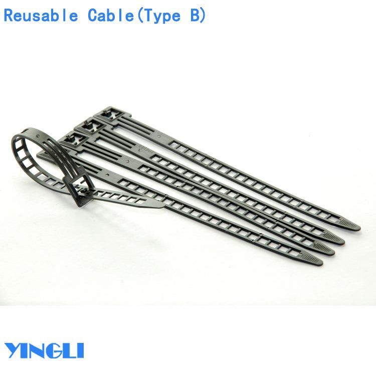 New Type Reusable Nylon Cable Tie for Electric Wire Binding