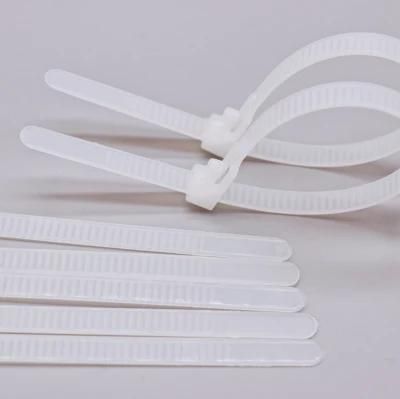 High Quality 100PCS/Bag White Ties Gland Fastener Lug Cable Connector Releasable Tie 7.6X200mm