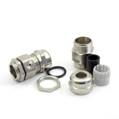 M16 Metal Breathable Air Permeable Type Vent Cable Gland IP68 Nickel Plated Brass Stainless Steel Breathable Cable Gland