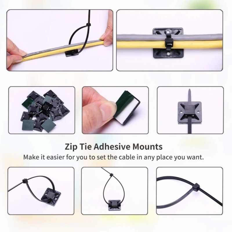 Garden Small Zip Ties Reusable Nylon Plastic Cable Ties