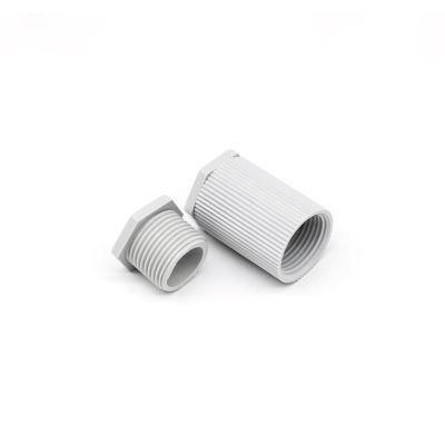 Grey Flex Conduit Fitting Connectors LSZH Female Double End Adaptor