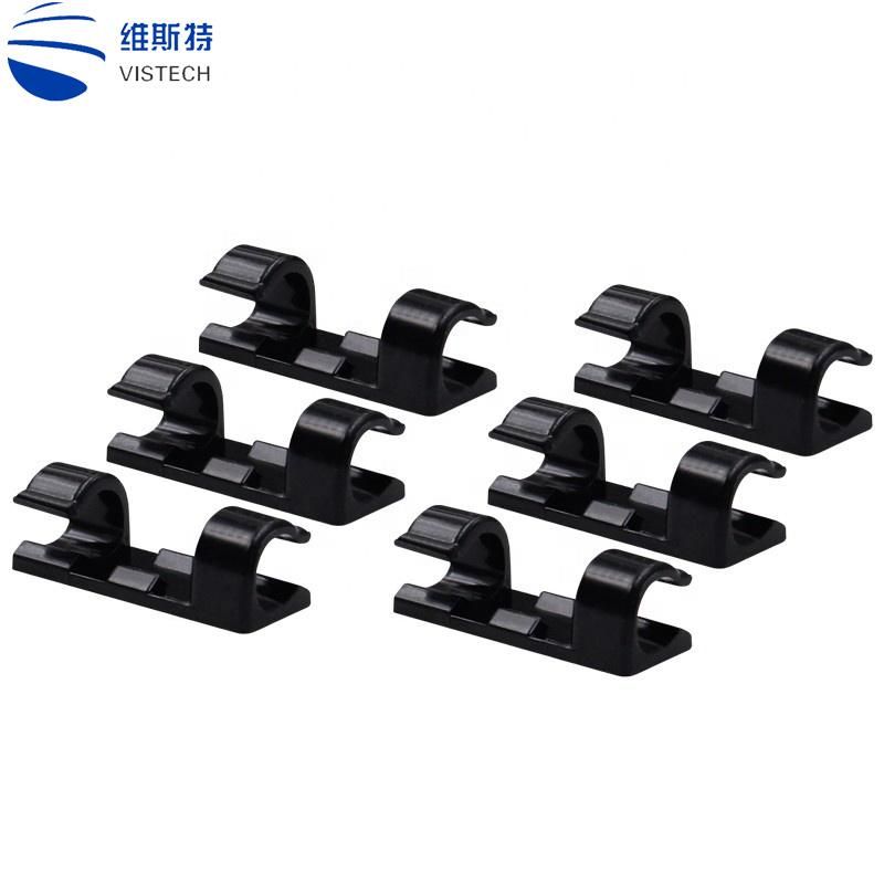 Cable Clips with Strong Self-Adhesive, Cable Management TV PC Wire Holder Sticky Tidy and Organizer Cord and Wires