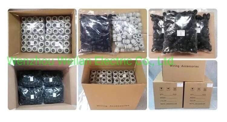 IP68 PP/Nylon Cable Glands Waterproof Cable Gland Joints Pg7 Pg9 Pg11 Pg13.5 Cable Gland Sizes