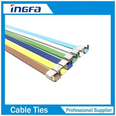 Epoxy Coated Wing Lock Type Stainless Steel Cable Ties