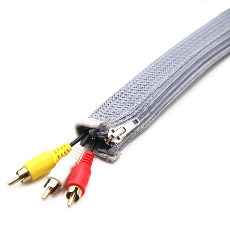 Polyester Zipper Sleeve for Cable Management and Protection Cable Beauty