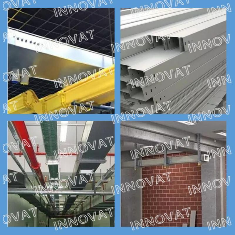 Customized Channel Cable Trays Straight Galvanised Ventilated Galvanized Electrical Cable Trays 25*100mm