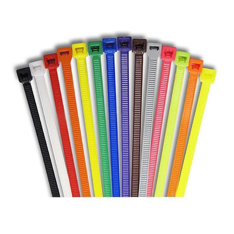 RoHS Approved 100% Nylon Mounting Wire Plastic Zip Self-Locking Cable Ties Labels Bulk