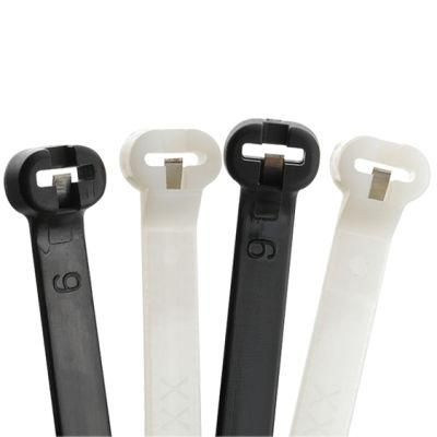 Wholesale 5*300 Black Nylon UV Resistent Metal Inlay Cable Tie