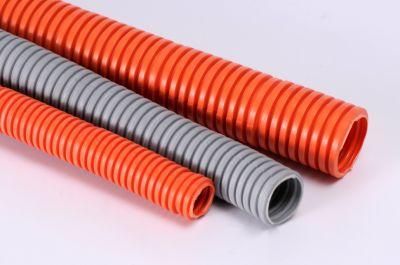 Orange Corrugated Conduit Low Smoke Halogen Free Flexible Electrical Conduit