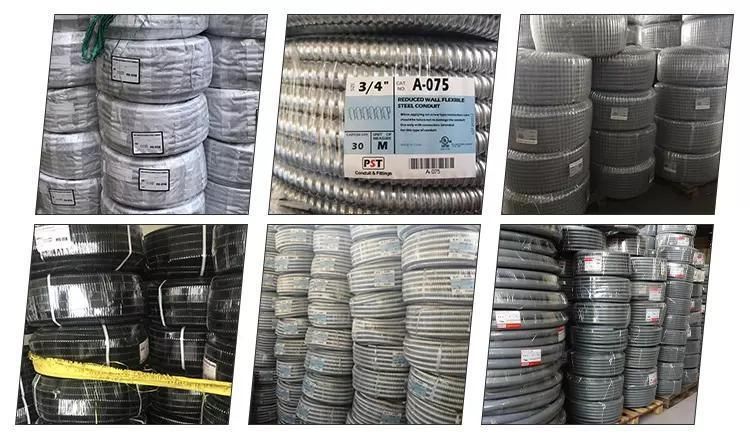 UL Listed Greenfield Galvanized Flexible Conduit Heavy Duty Type American Standard Flexible Conduit