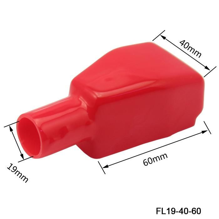 Red and Black Top Post Flexible Battery Terminal Cover