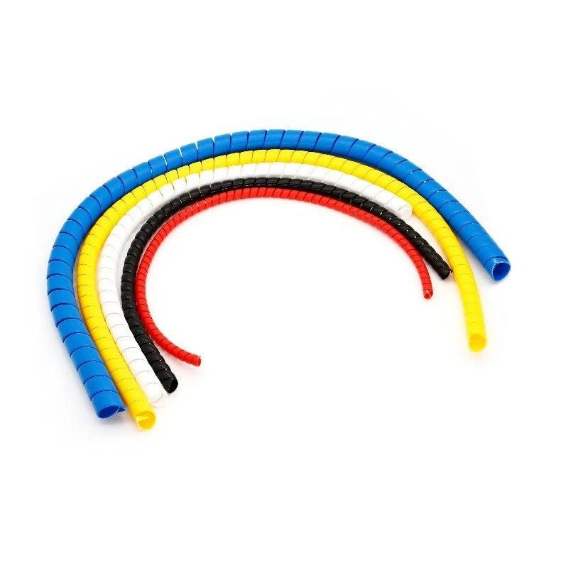 Colorful Heat Resistant PP Hydraulic Rubber Hose Spiral Protector