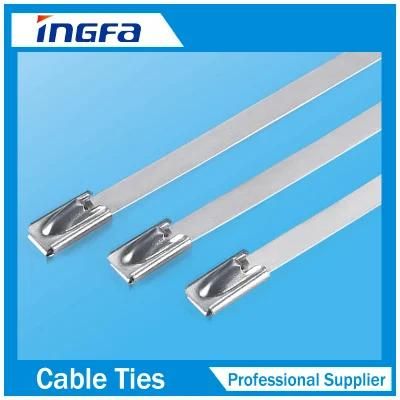 Free Samples Ss304 Uncoated Ball Type Metal Cable Strap