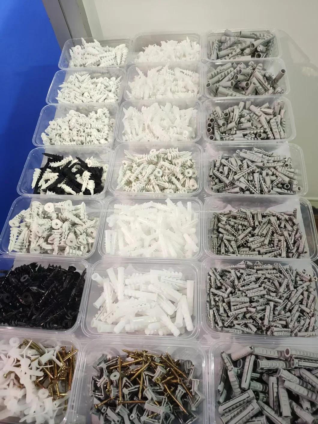 Plastic Expand Insulation Plug Fixing Screw Nylon Expand Nail Plastic Expandable Grey Anchor Wall Plug