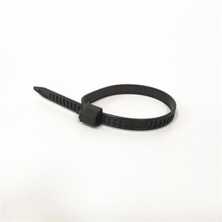 200mm 250mm Black Releaseable Nylon Cable Ties for Wires