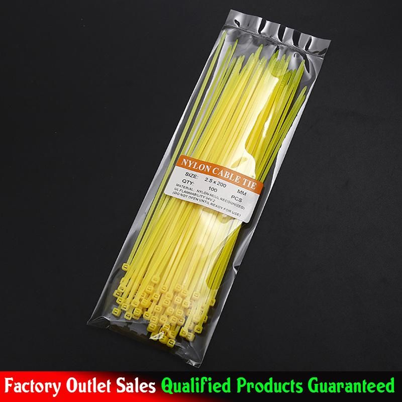 Yellow Color Nylon66 Cable Ties