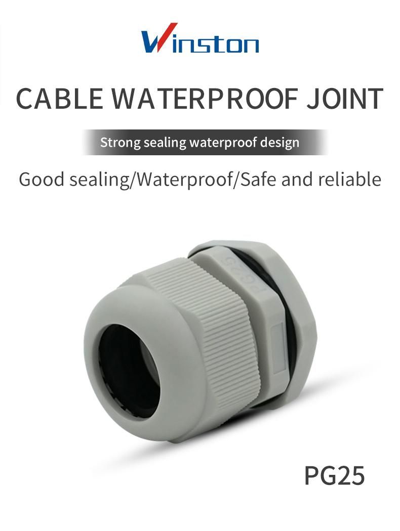 Waterproof Wire Protectors IP68 Plastic Nylon Cable Gland Pg7 Pg9 Pg11 Pg13.5 Pg16 Pg19 Pg21 Pg25 Pg29 Factory Price