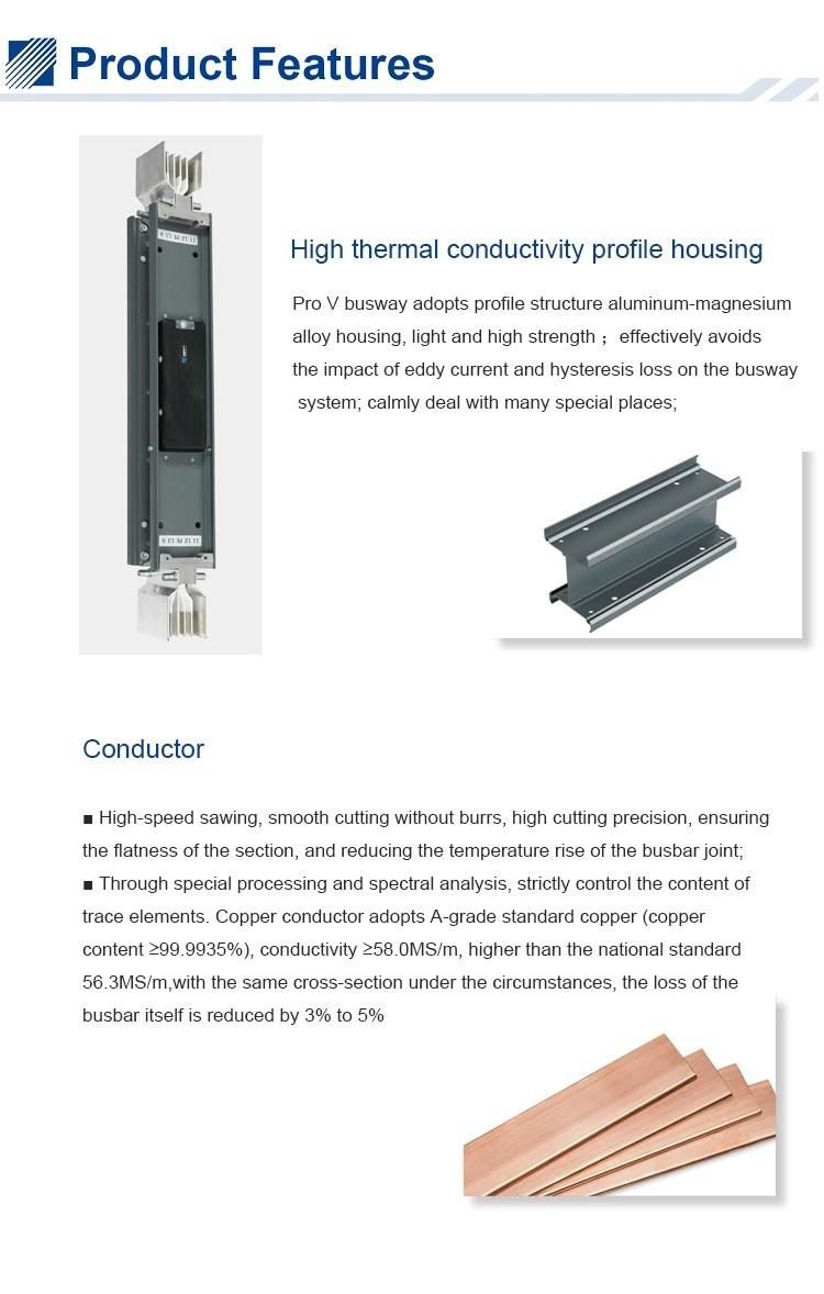 L 250-6300A Compact/Sandwich Bus Duct 50Hz/60Hz IEC61439