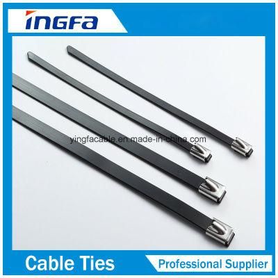Stainless Steel Cable Tie Ball Locked with PVC Coated