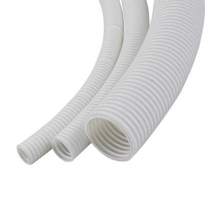 Halogen Free White 25mm Flexible Conduit Corrugated Plastic Tube