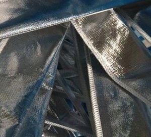 High Quality Aluminum Foil Glass Fibre Radiant Heat Cover &amp; Heat Reflective Sleeveing and Mats Protection Applied for Medical Production