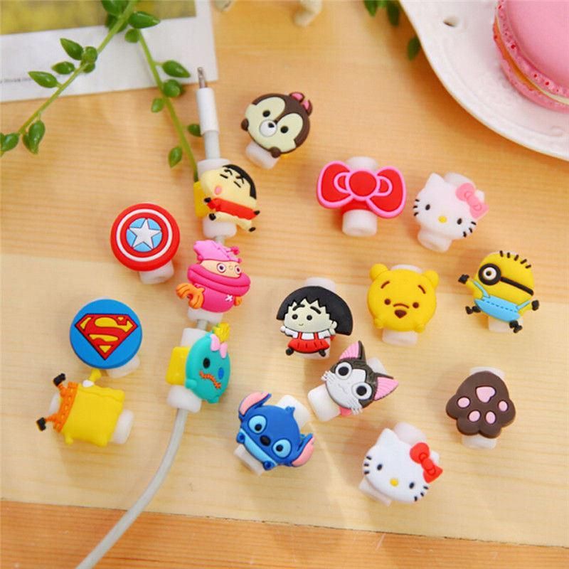 Phone Charging Cable Cartoon Protector Case Data Line Protection Cover