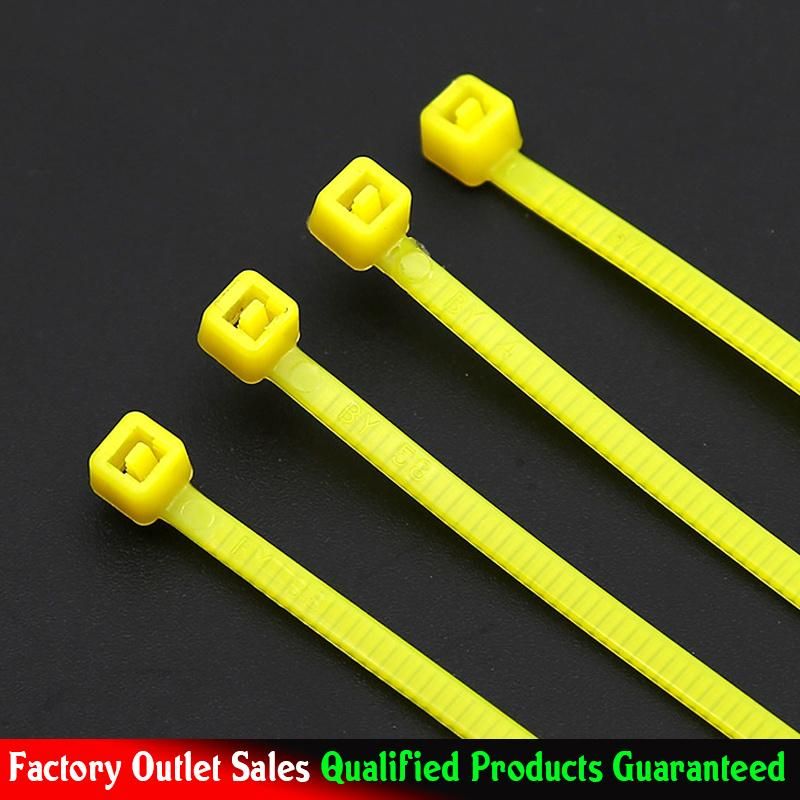 Yellow Color Nylon66 Cable Ties