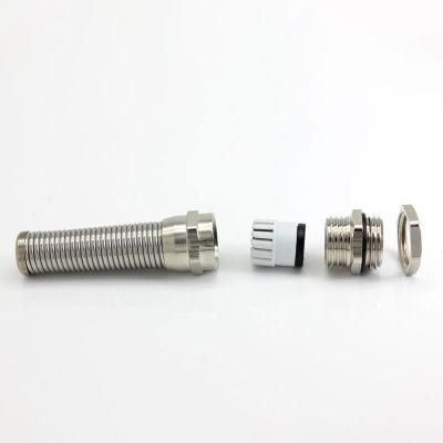 M16 Flexible Strain Relief Cable Gland High Quality Stainless Steel Spiral Cable Glands with Bend Protection IP68