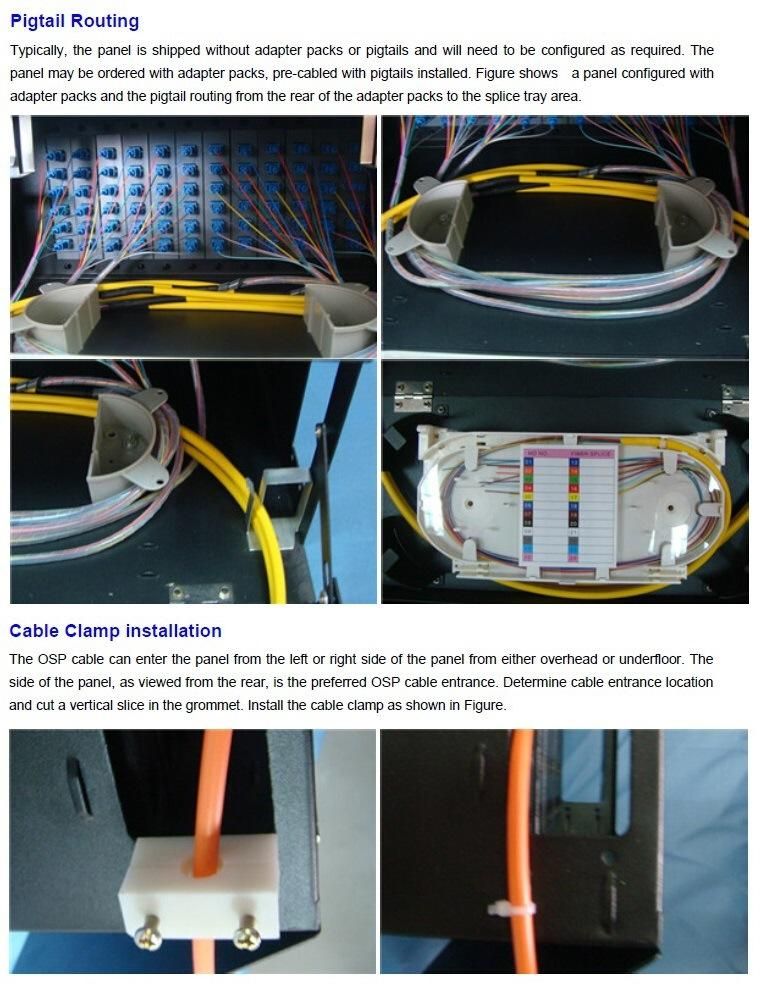 144 Cores 4u Rack Mount Fiber Optic Patch Panel