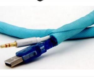 Self-Closing, Open Tubular Shape Pet PA Fibre Woven Ribbon Hose Protector Applied for Automobile ISO