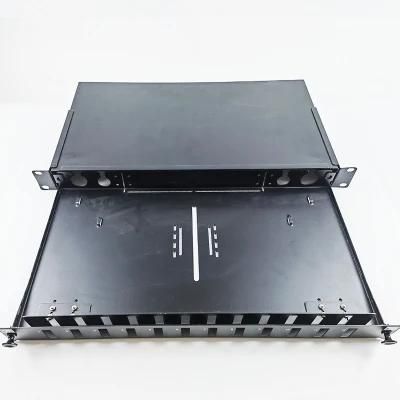 Abalone Optical Patch Panel Factory Sales 12/24 Stainless Fiber Patch Panel