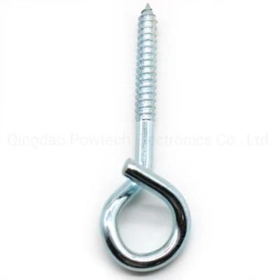 Galvanized Steel Eye Screw Pig Tail Eye Screw Hook Type Eye Screw