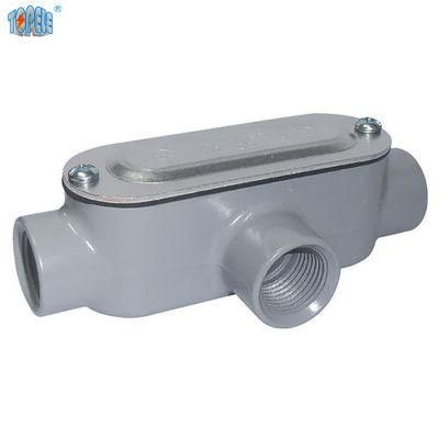 T Type Rigid Threaded Conduit Body with Cover and Gasket