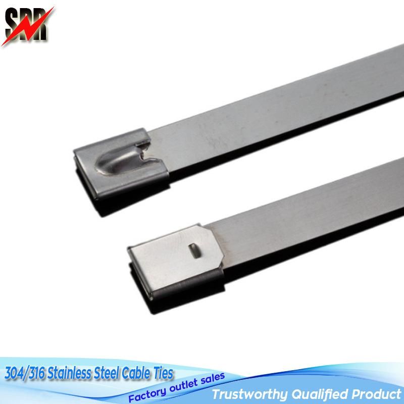 Naked Self-Locking Stainless Steel Ties (Natural Stainless Steel Bands)