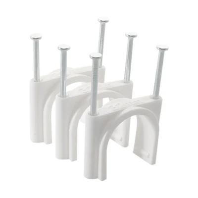 Plastic PE Flat Wire Nail Cable Clip