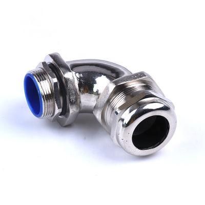90 Degree Elbow Waterproof Pg Cable Gland Metal