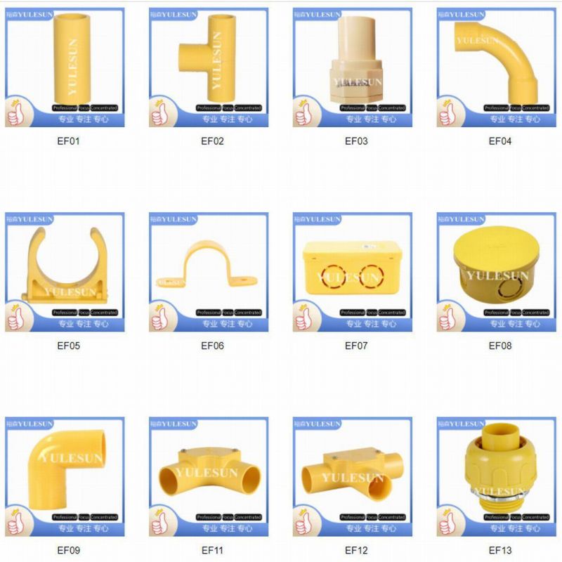 PVC Inspection Conduit Fittings Tee Pipe Coupling with Cover