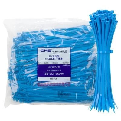 Blue 8&quot; Cable Ties Chs Brand, Self-Locking Nylon Cable Ties Chs-5X200