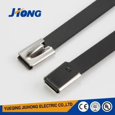 Self Ball Lock Coated Stainless Steel Cable Tie