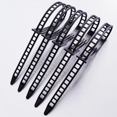 250mm Black Cable Ties with Holes for Cable Management