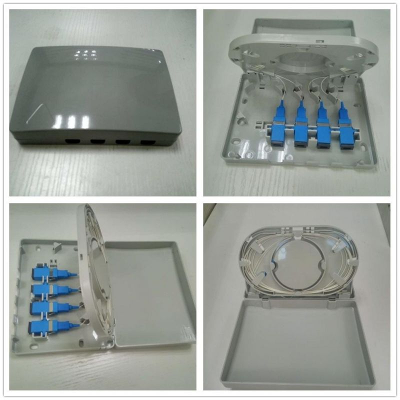 4 Fibers Wall-Mounted FTTH Distribution Box