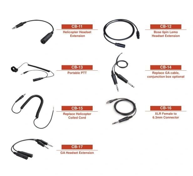 Replace Helicopter Coiled Cord Nexus Plug with Curly Cables for Helicopter Headset