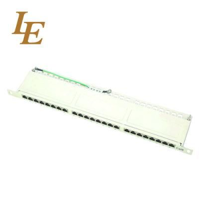 0.5u 24 Port CAT6 Cat5e Patch Panel with Cable Management