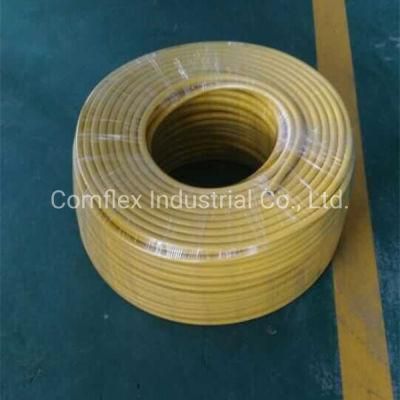 Steel Flexible Metal Conduits with Grey/Yellow PVC Coating, Underground Flexible Electrical Conduit